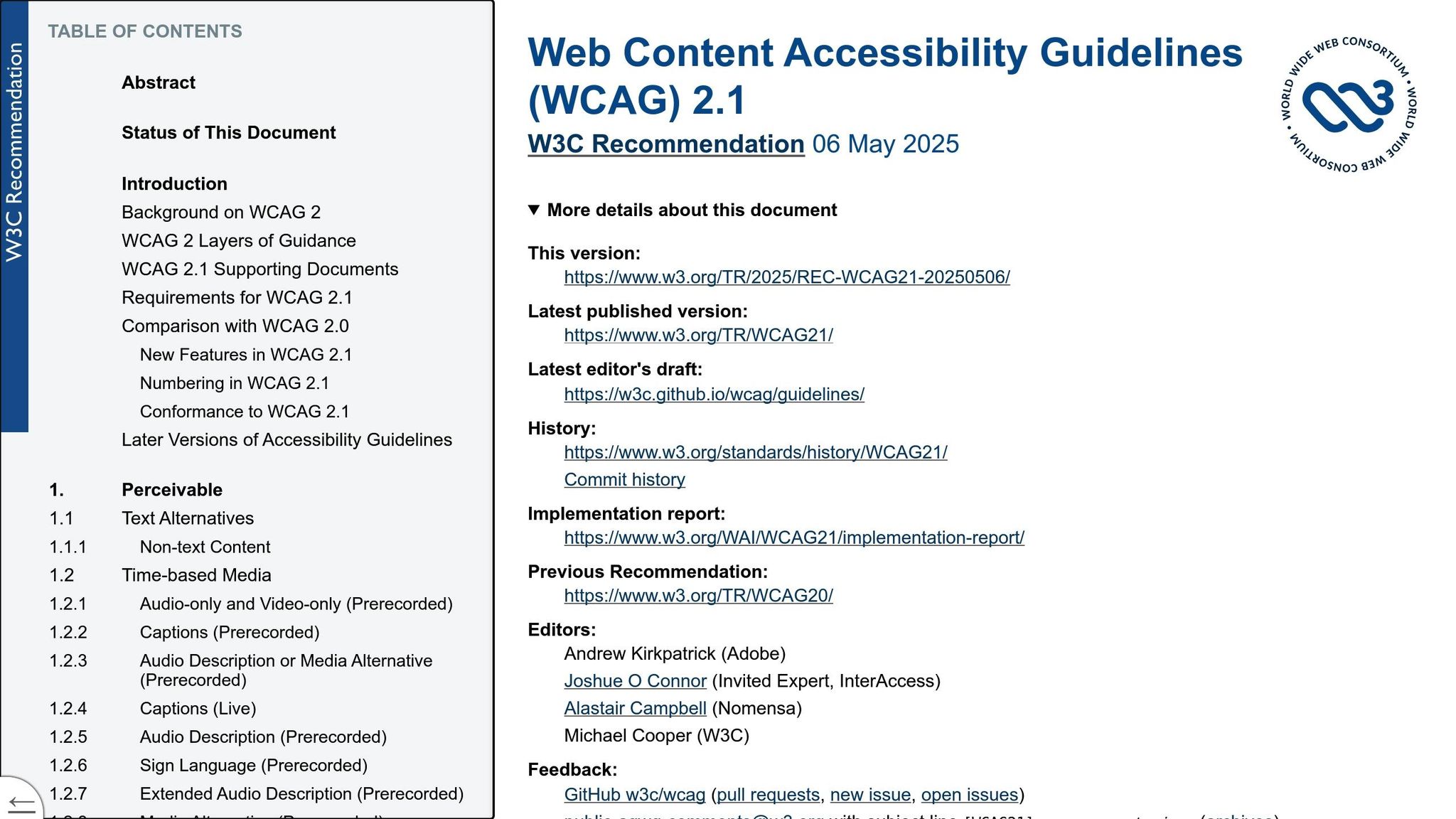 WCAG 2.1