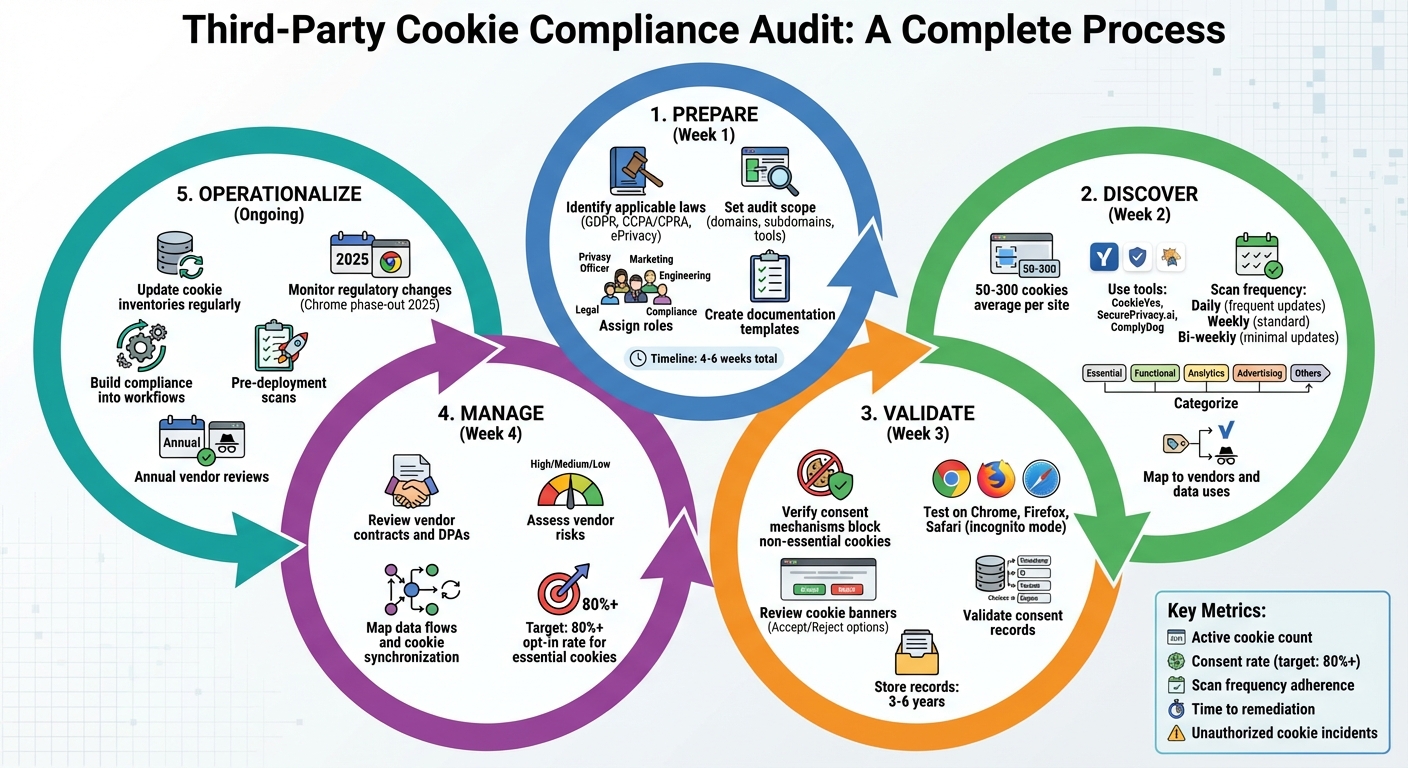 Third-Party Cookie Compliance Audit Timeline and Process