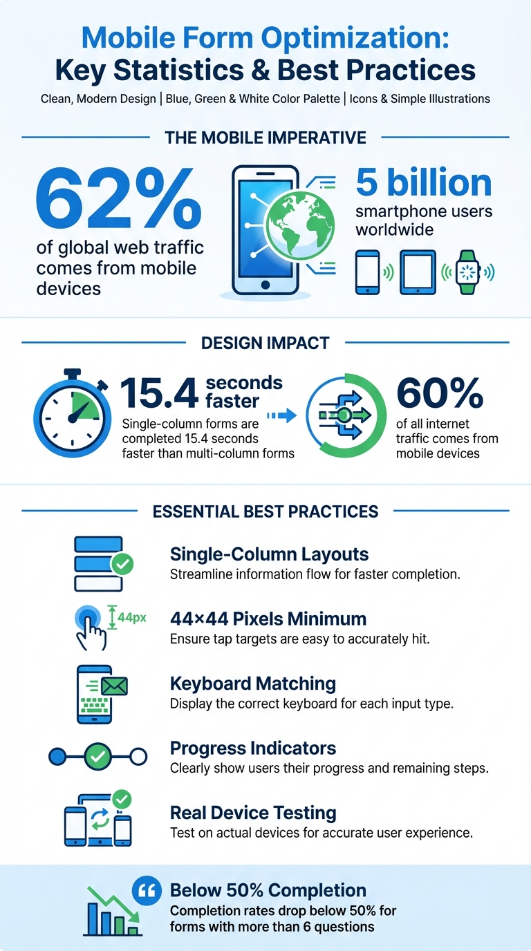 Mobile Form Optimization Statistics and Best Practices