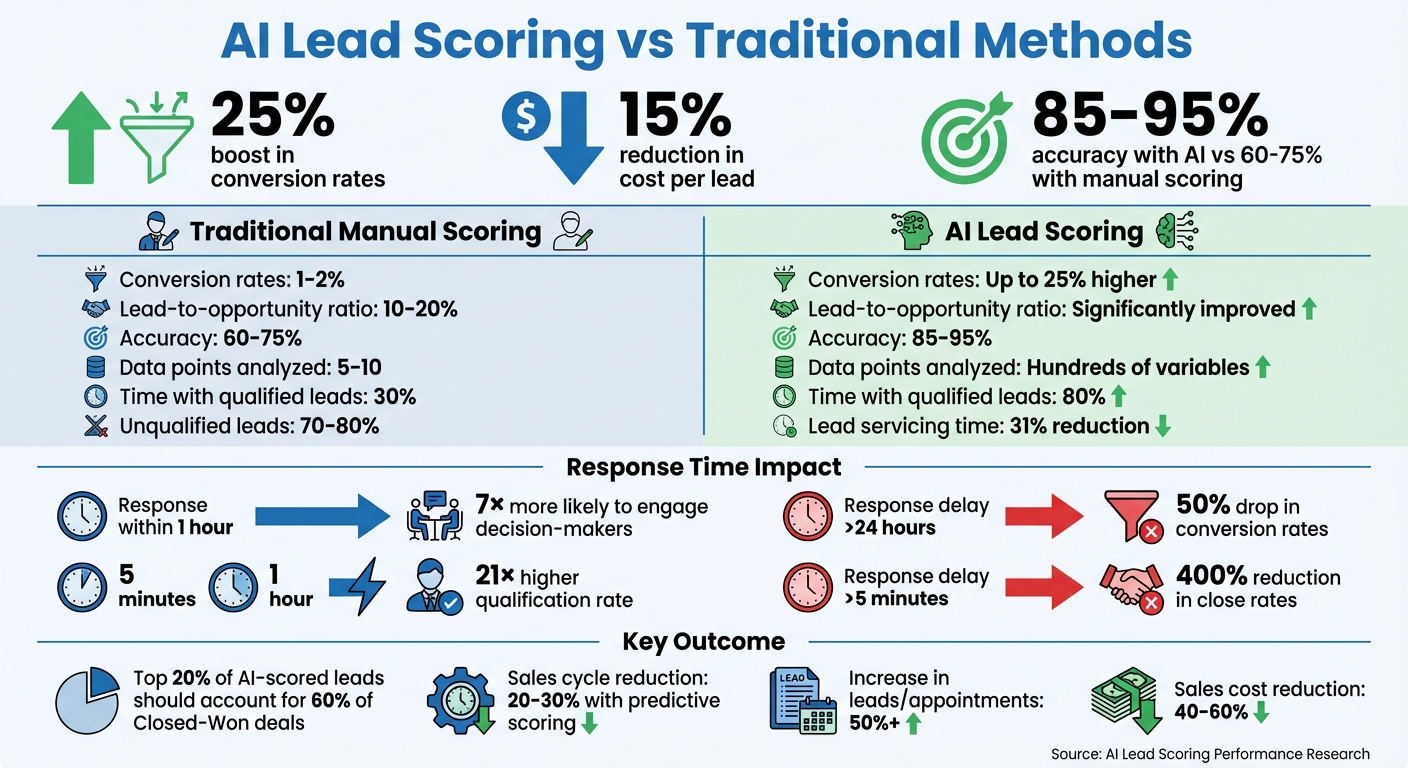 AI Lead Scoring vs Traditional Methods: Key Performance Metrics Comparison