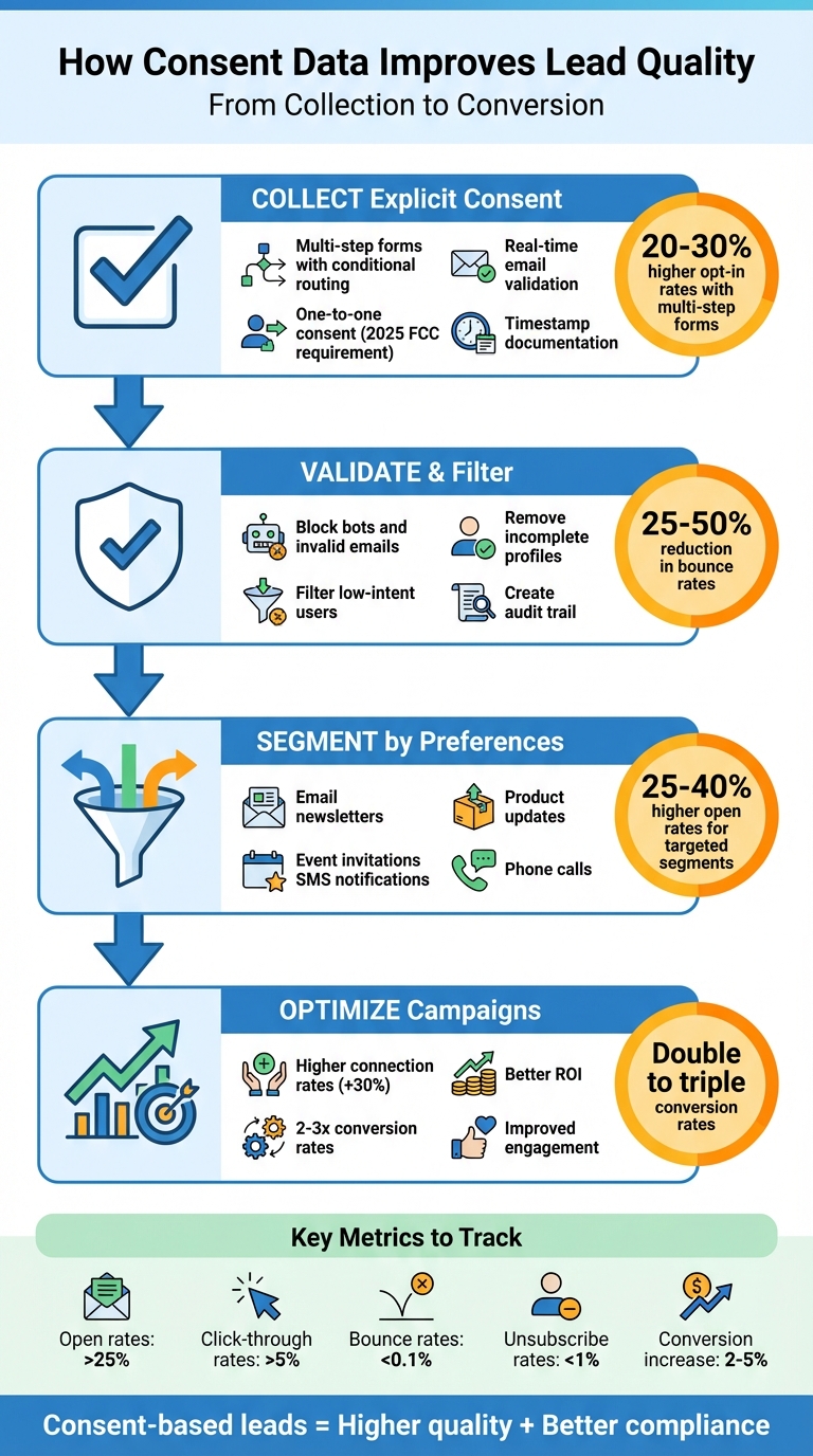 How Consent Data Improves Lead Quality: 4-Step Process