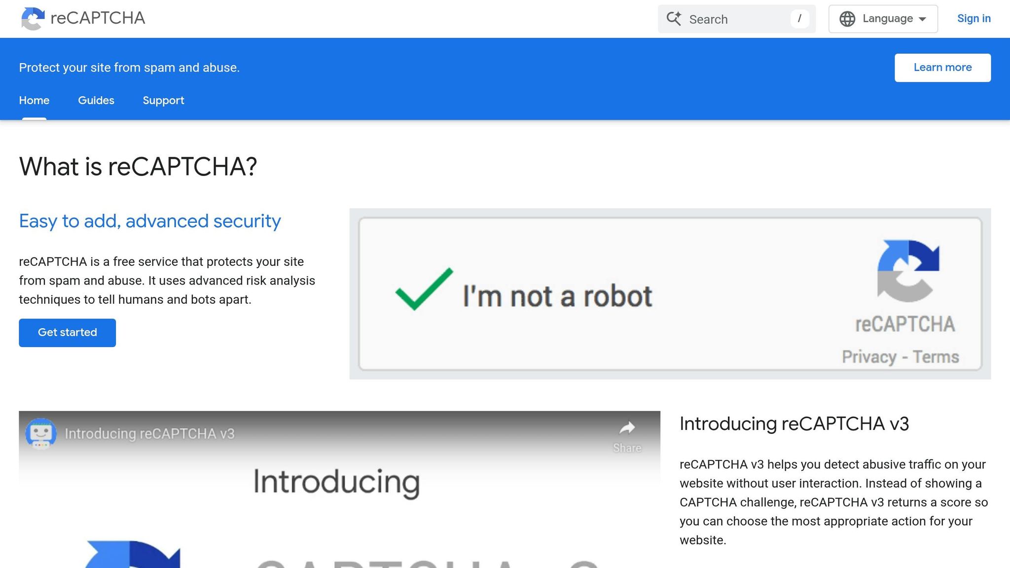 reCAPTCHA