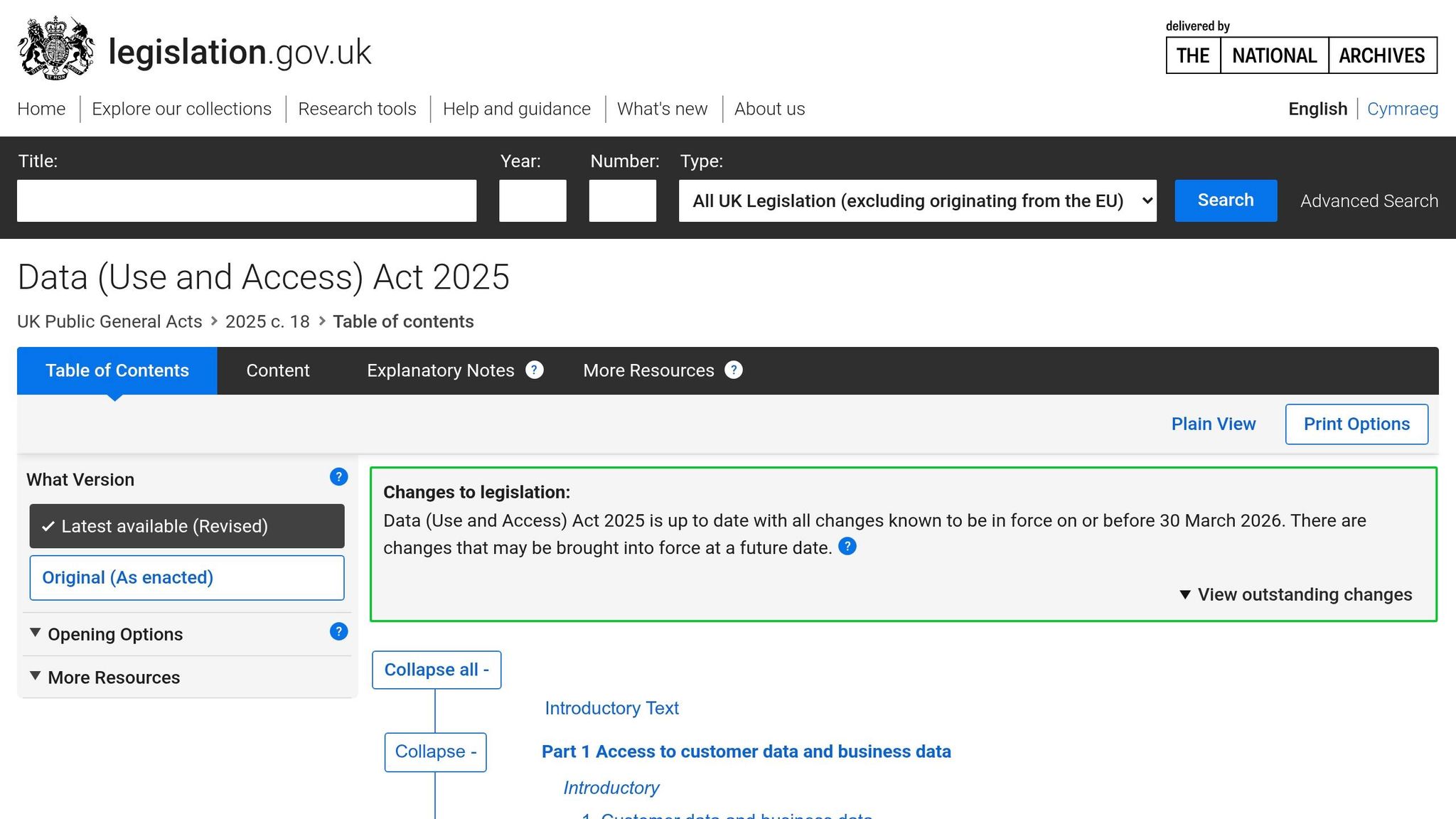 Data (Use and Access) Act 2025