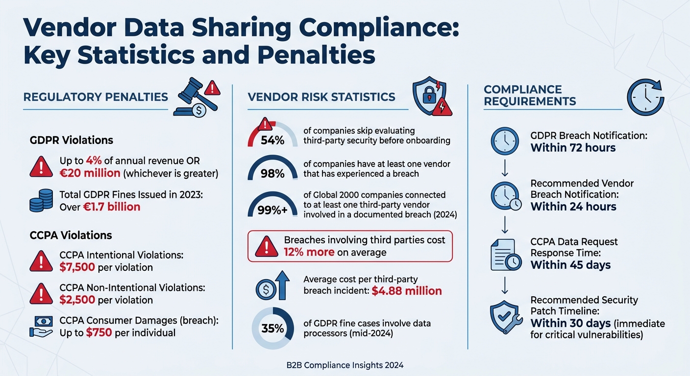 Vendor Data Sharing Compliance: Key Statistics and Penalties