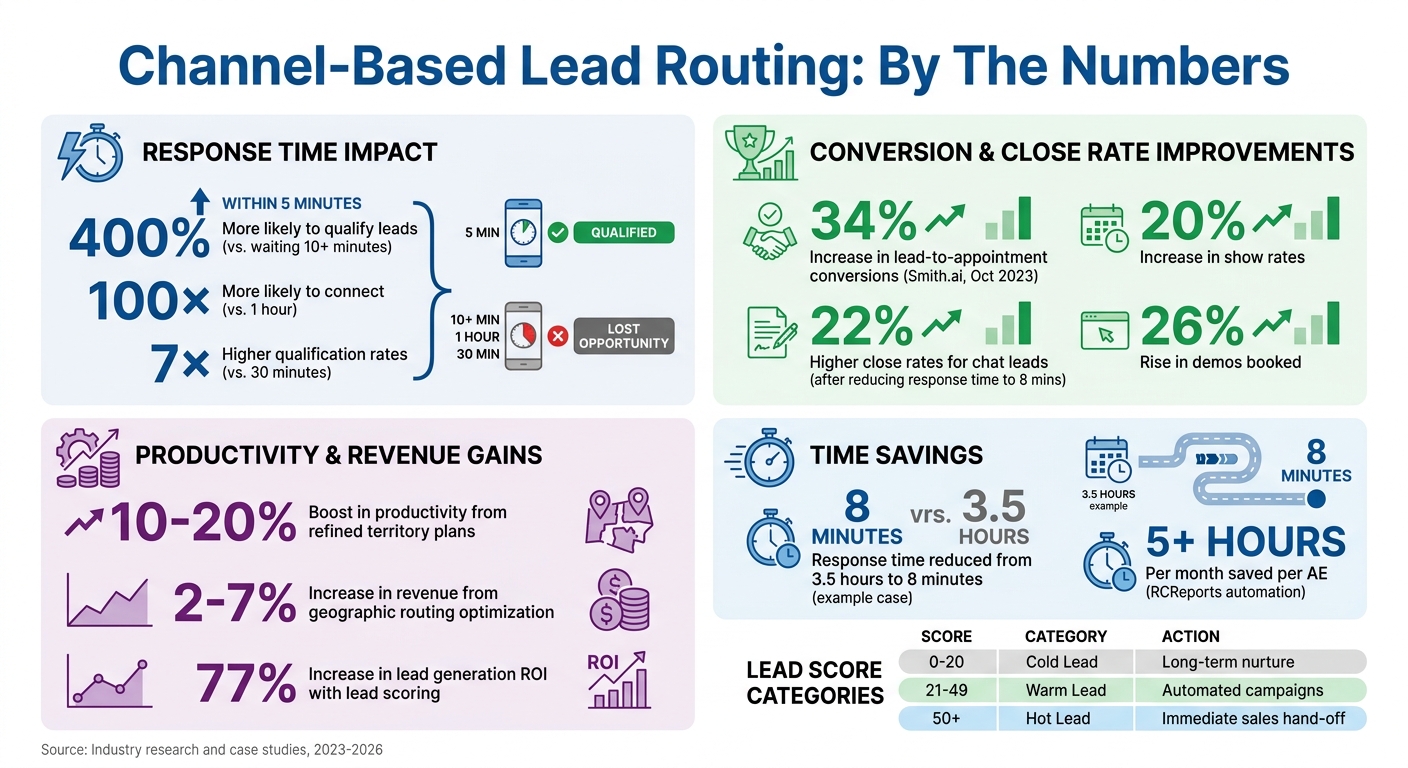 Channel-Based Lead Routing Performance Statistics and Impact