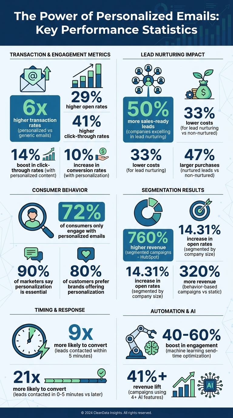 Email Personalization Statistics: Impact on Engagement and Revenue