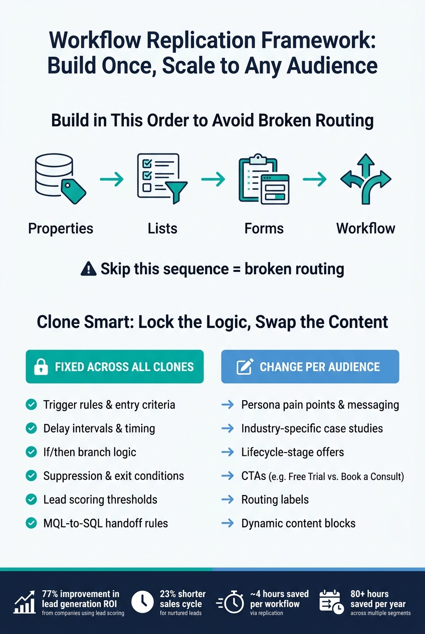 Workflow Replication Framework: Build Once, Scale to Any Audience
