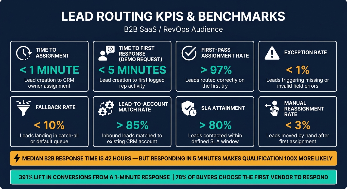 Lead Routing KPIs & Benchmarks: Key Metrics Every RevOps Team Should Track