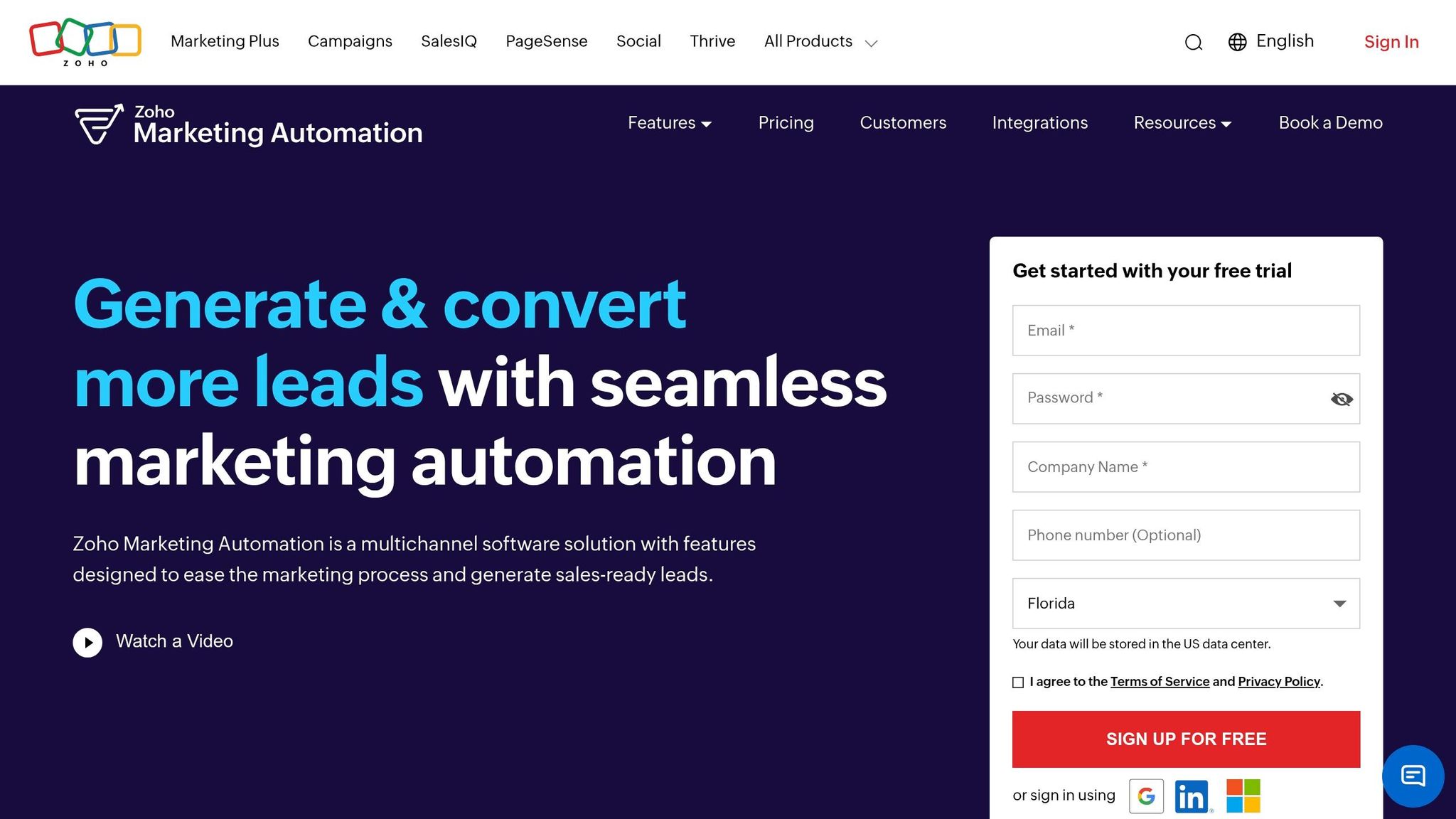 Zoho Marketing Automation