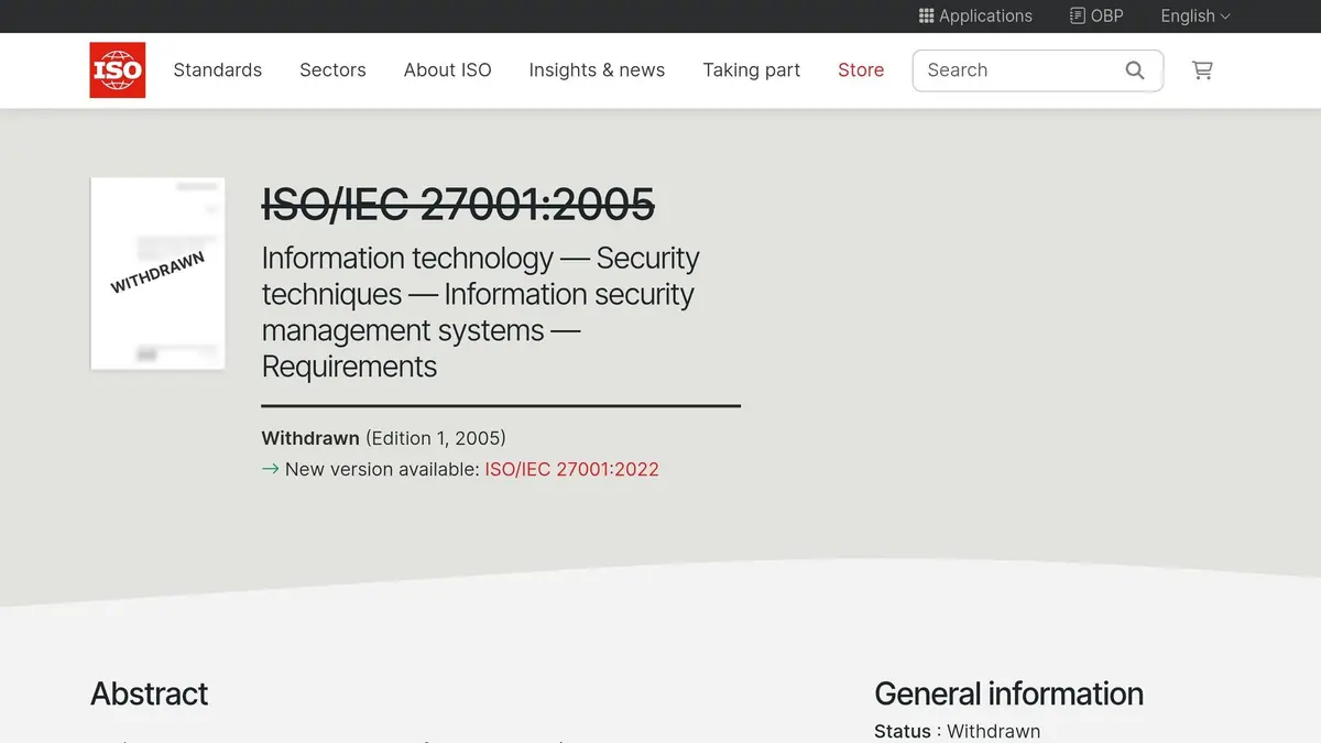 ISO/IEC 27001