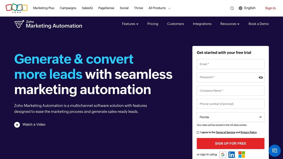 Zoho Marketing Automation