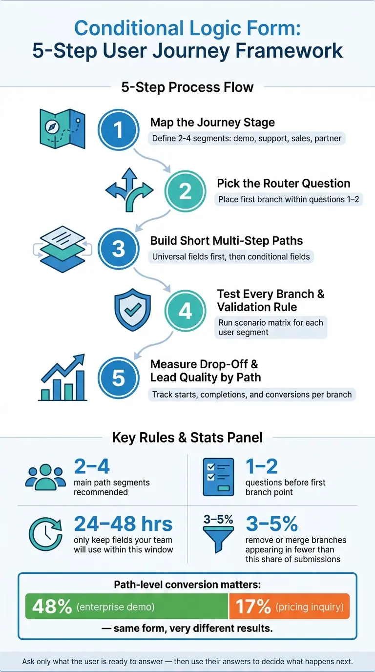 Conditional Logic Form: 5-Step User Journey Framework