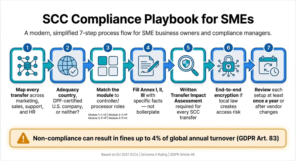 SCC Compliance Playbook for SMEs: 7-Step Process