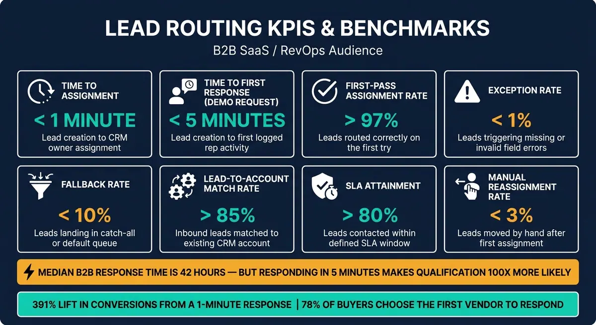 Lead Routing KPIs & Benchmarks: Key Metrics Every RevOps Team Should Track