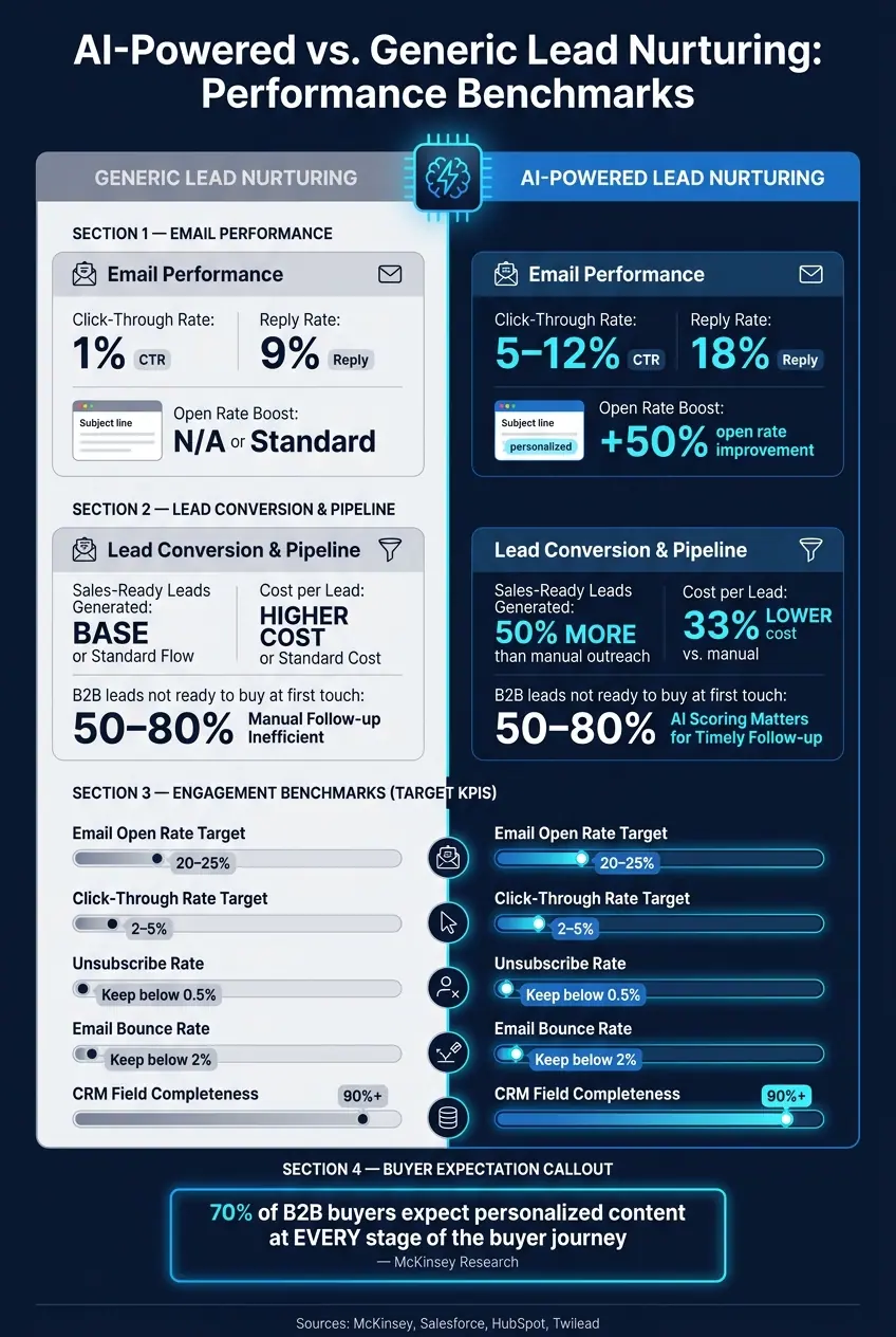 AI vs. Generic Lead Nurturing: Key Metrics & Performance Benchmarks