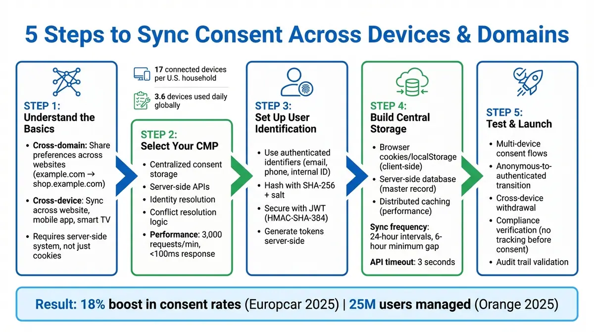 5-Step Process for Cross-Device Consent Synchronization