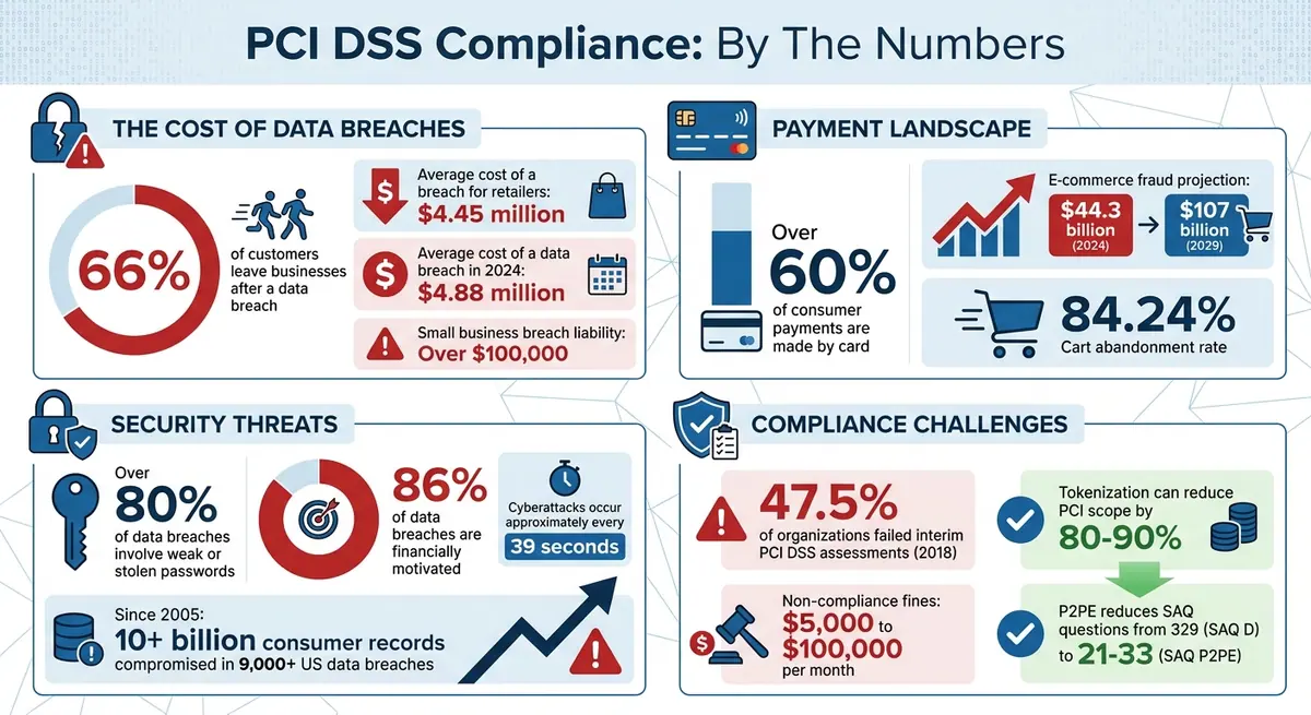 PCI DSS Compliance Statistics and Impact on Retail Businesses