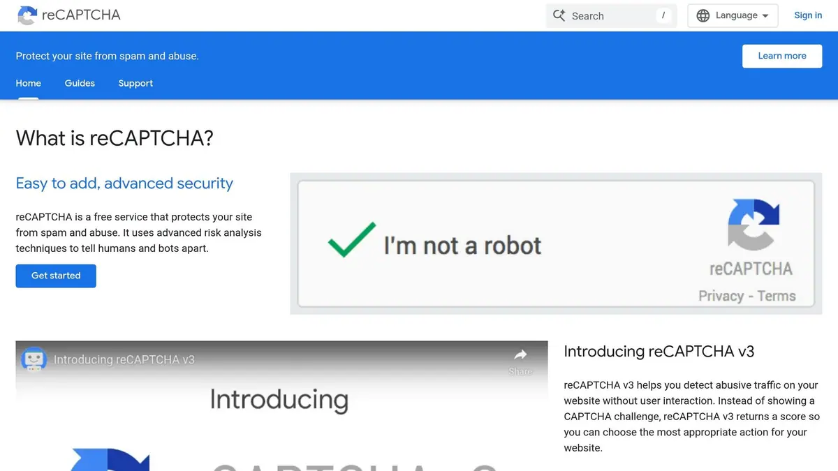 reCAPTCHA