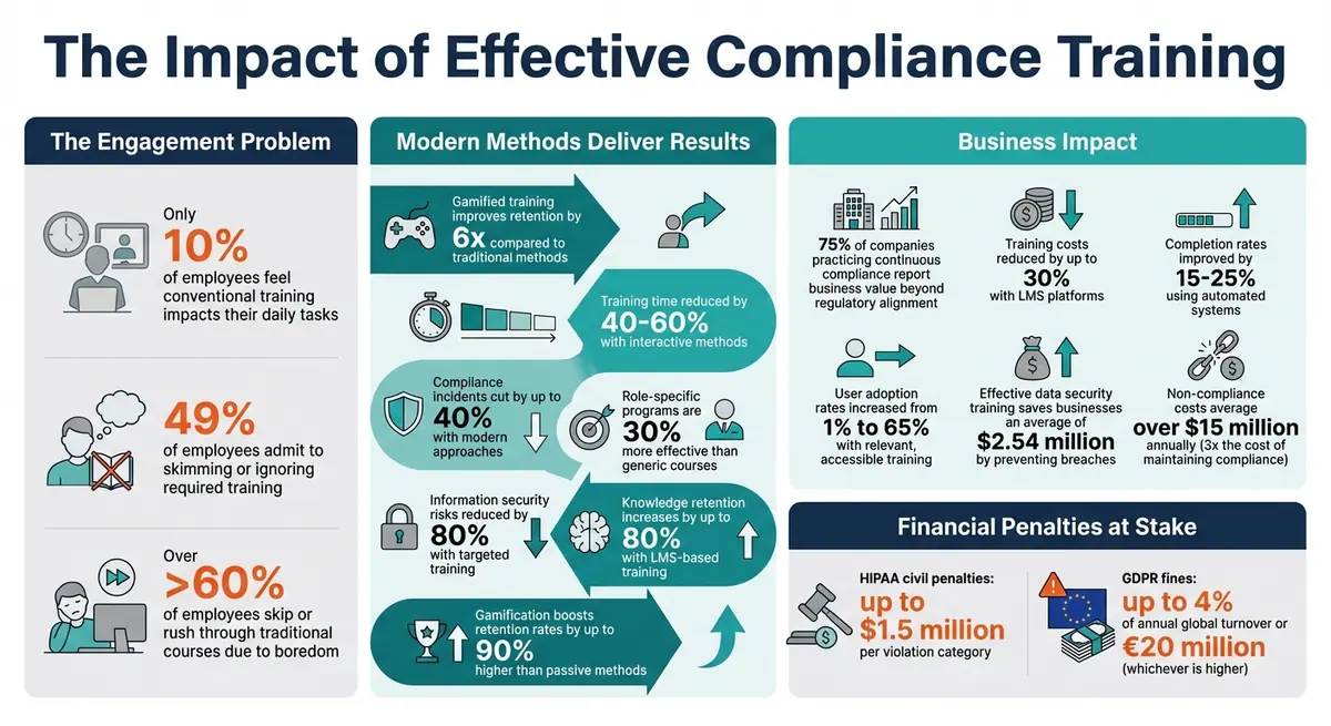 Compliance Training Effectiveness: Key Statistics and Impact Metrics