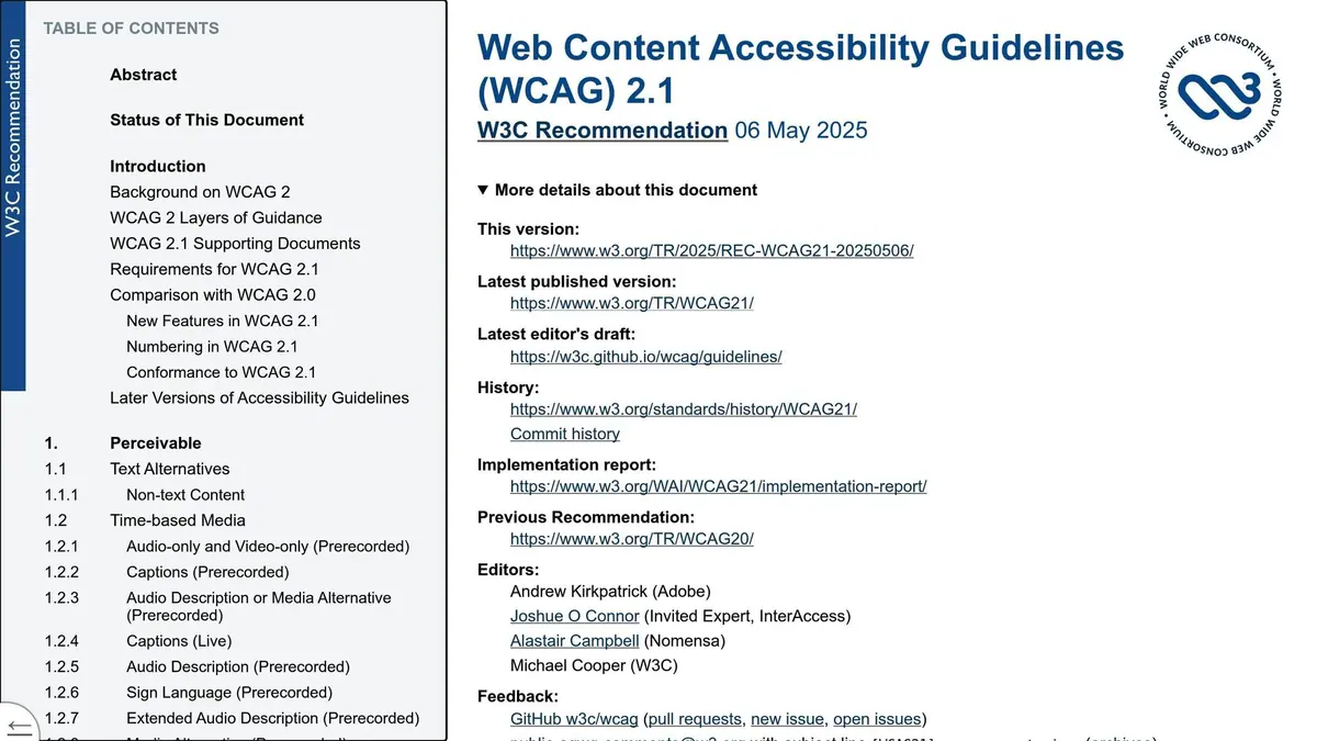 WCAG 2.1