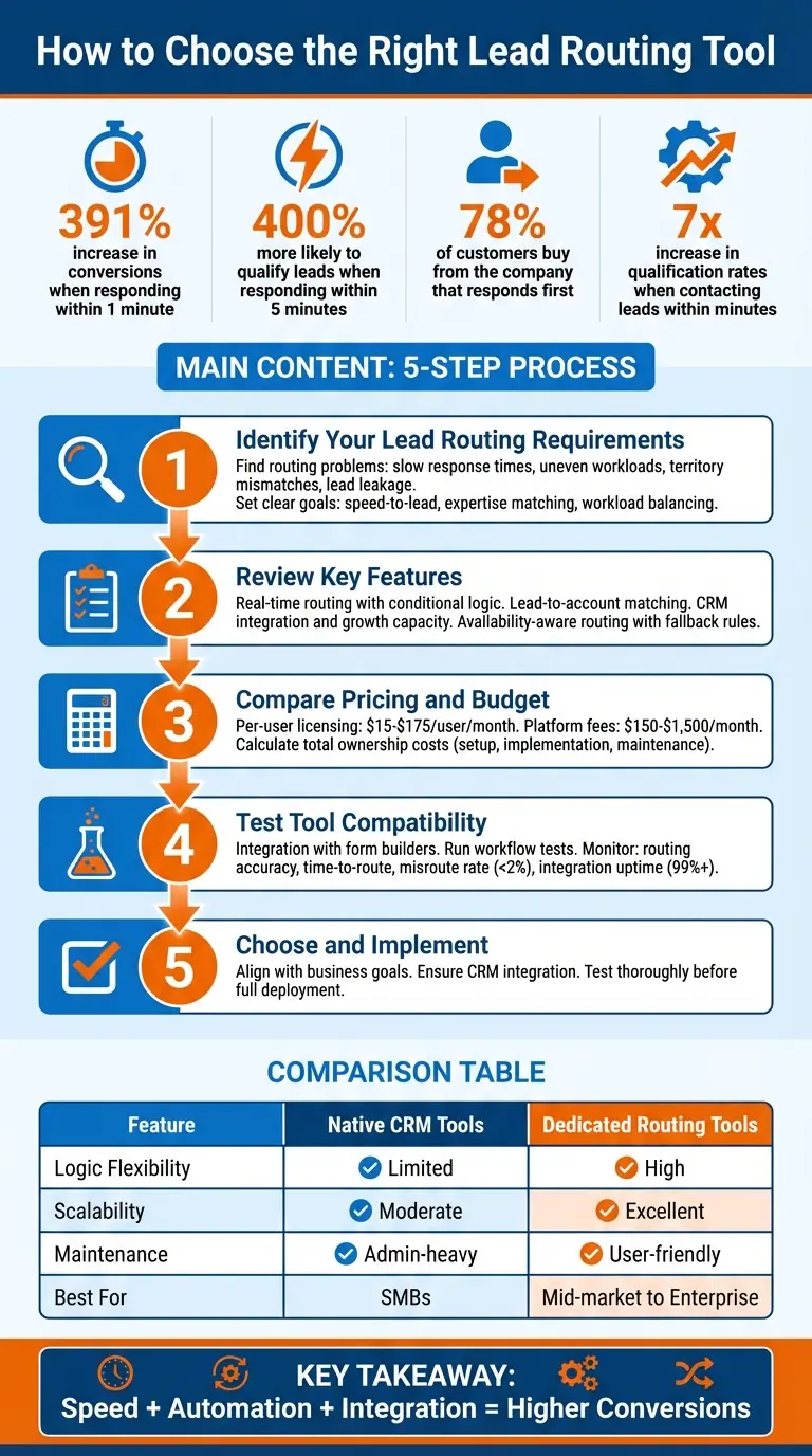 5-Step Process for Choosing the Right Lead Routing Tool