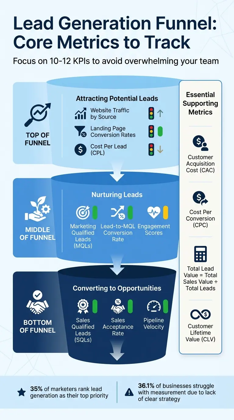 Essential Metrics to Track Across Your Lead Generation Funnel