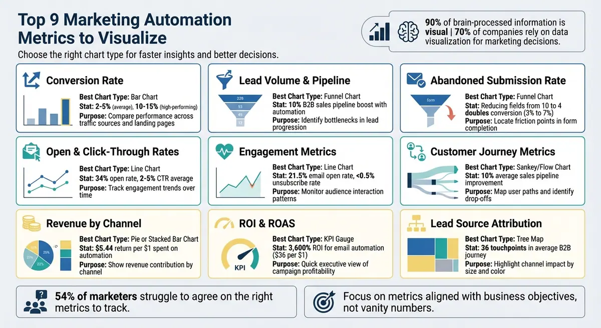 9 Essential Marketing Automation Metrics and Best Visualization Methods