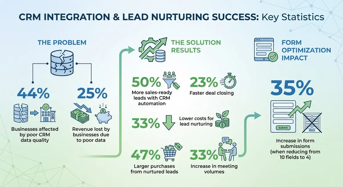 CRM Integration Impact: Key Statistics for Lead Nurturing Success
