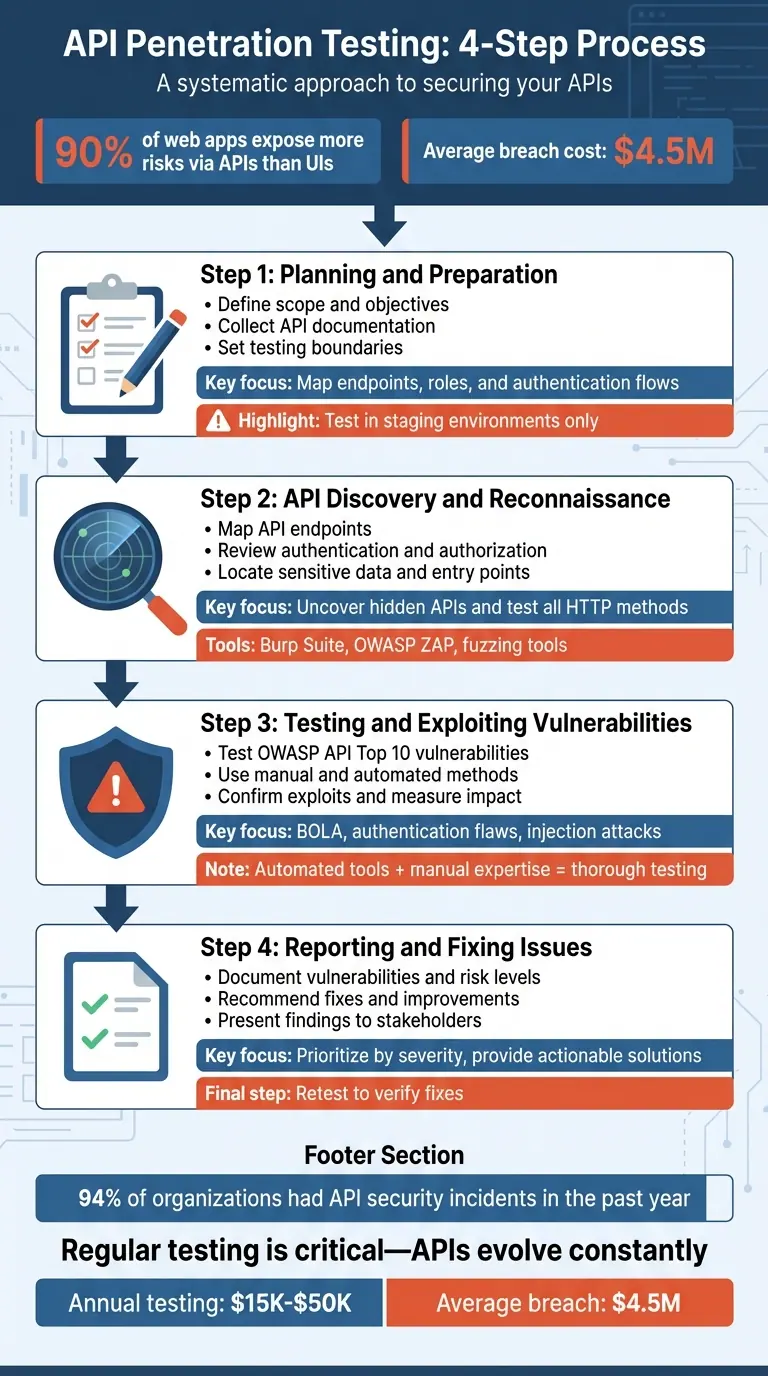 4-Step API Penetration Testing Process Guide