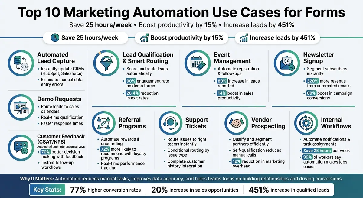 10 Marketing Automation Use Cases for Forms with Key Benefits