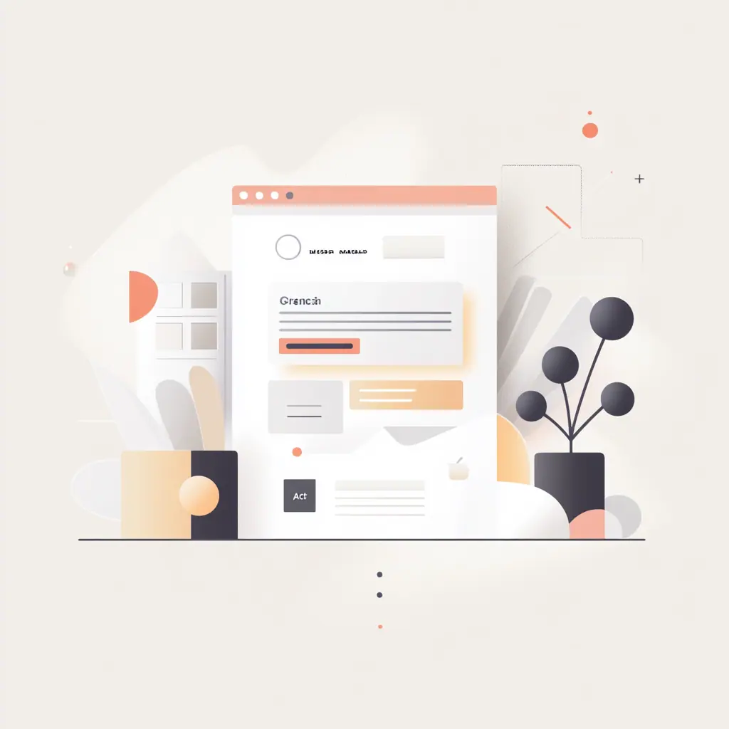 Minimalist design of a lead generation landing page with a clear headline, input form, and call-to-action button.