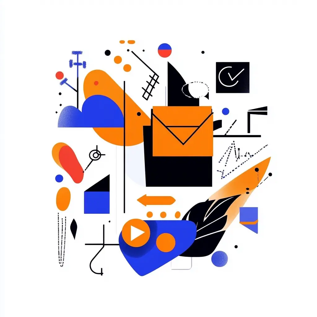 A minimalist depiction of lead generation strategies in digital marketing