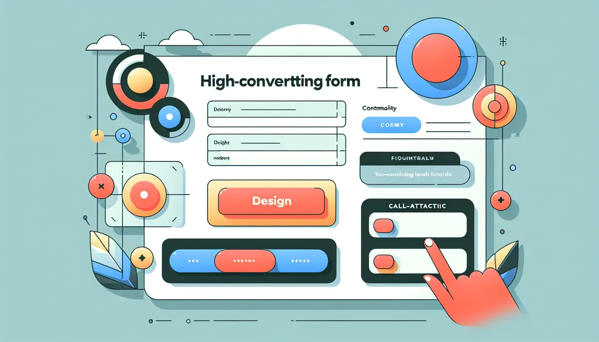 Minimalist design of a high-converting lead form with engaging elements.