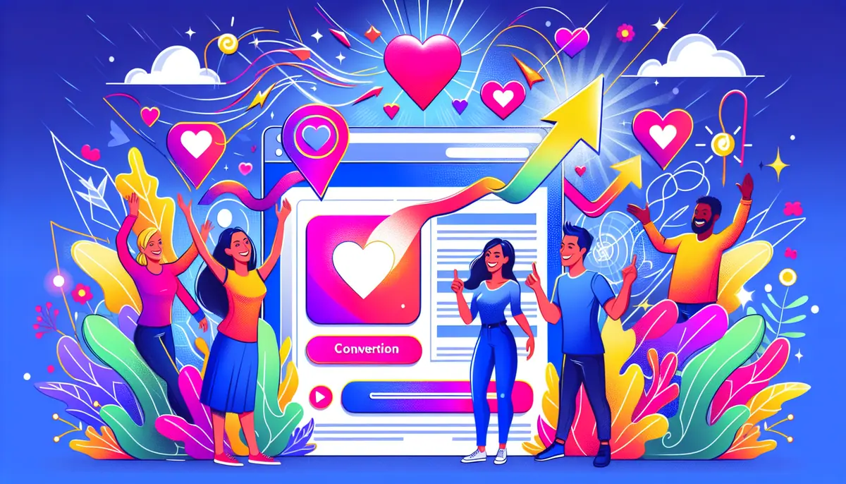 Illustration of dynamic forms on a website, showcasing user engagement and conversion