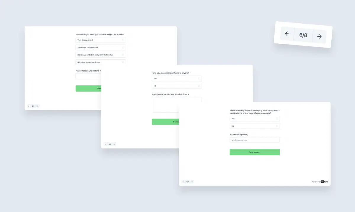 Reform Multi-Page Form