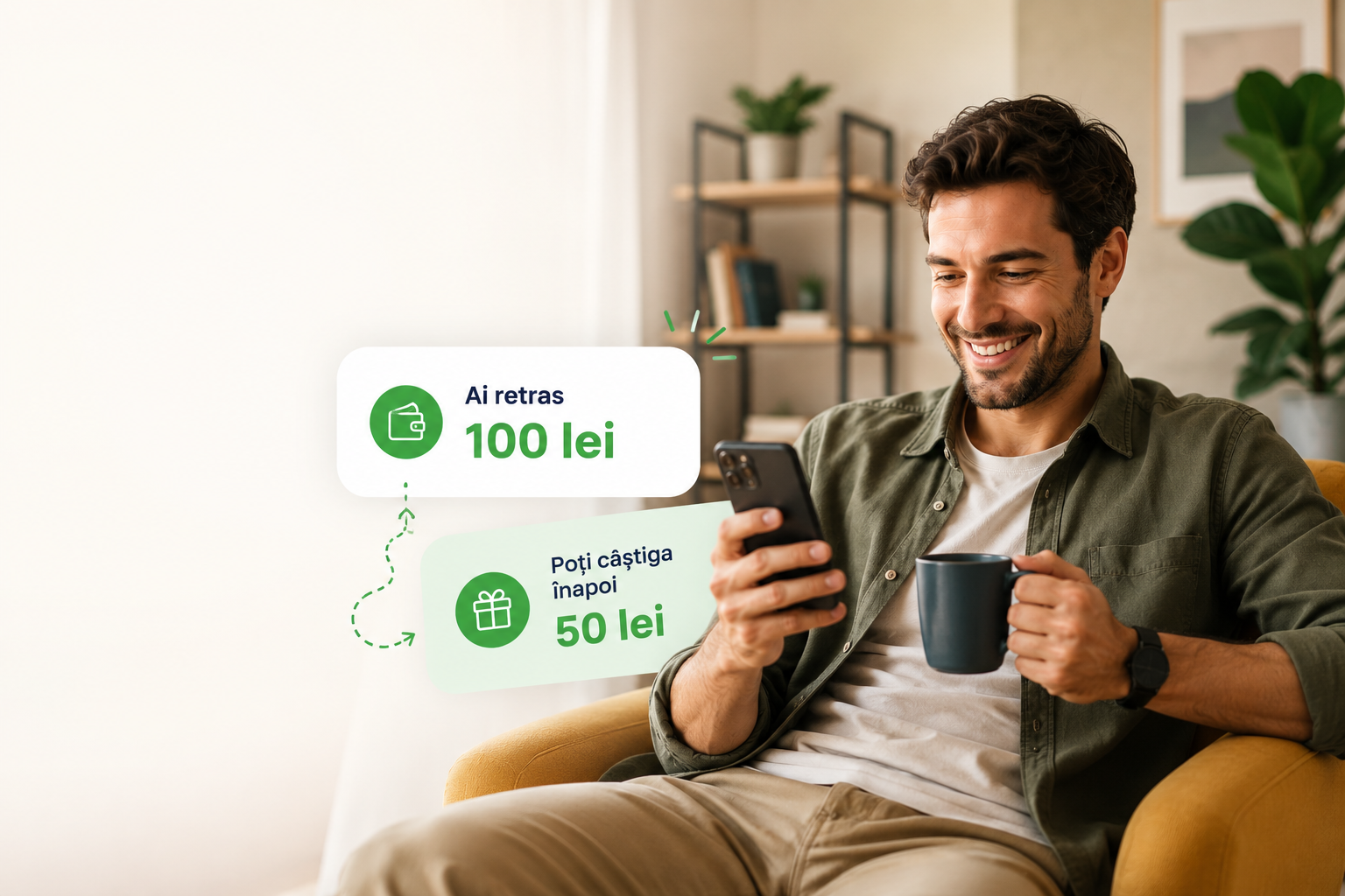 Dacă ești deja client Credilink, în luna iulie ai un motiv în plus să folosești responsabil linia de credit: poți primi 50 de lei cashback.