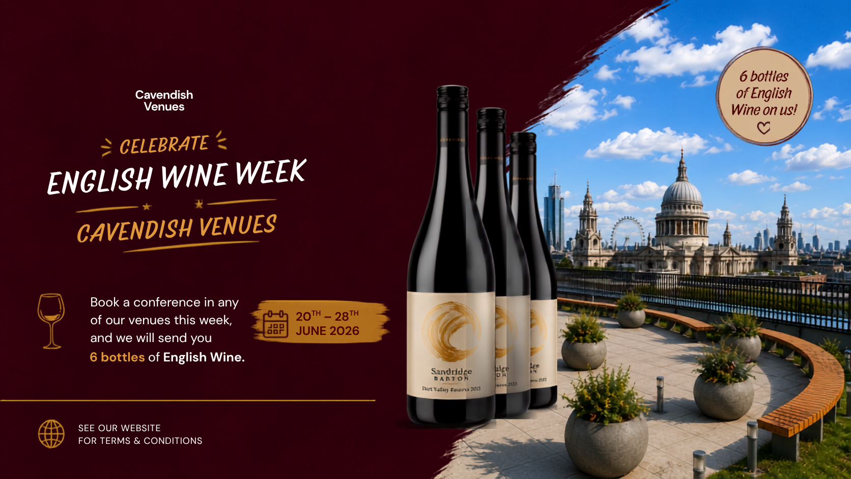 Celebrate English Wine Week with a Sustainable Conference Venue in London