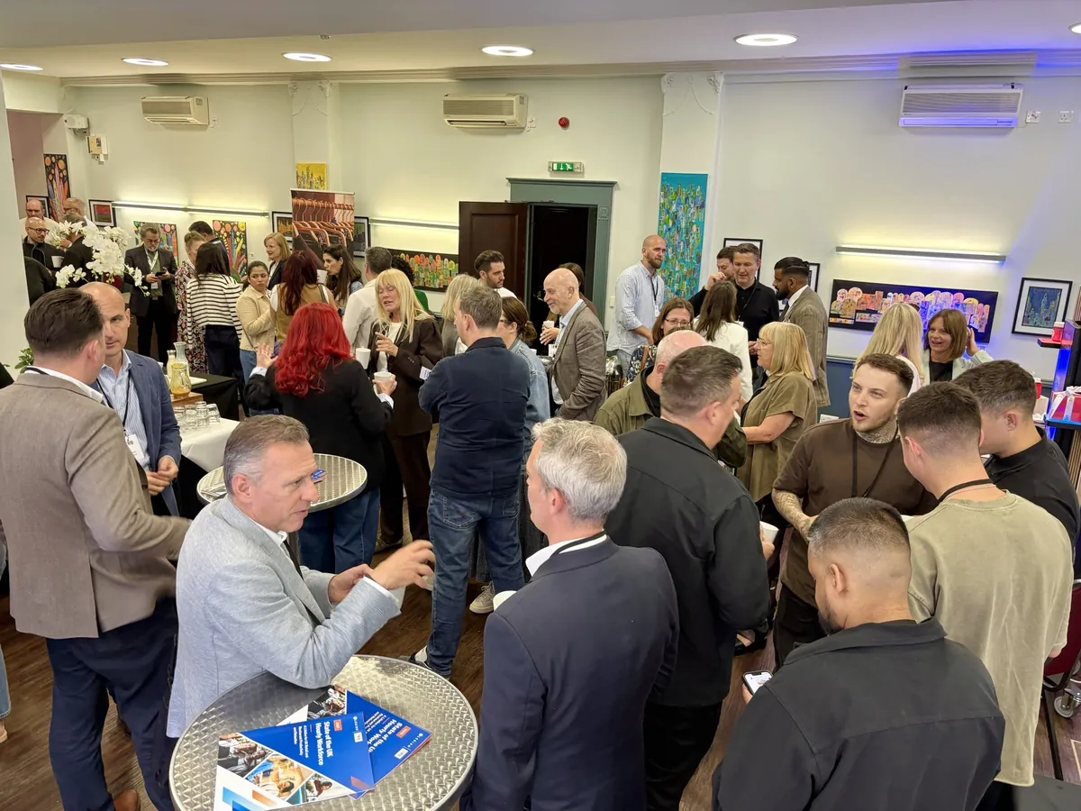 Guests at a drinks reception in a Cavendish Venues London venue