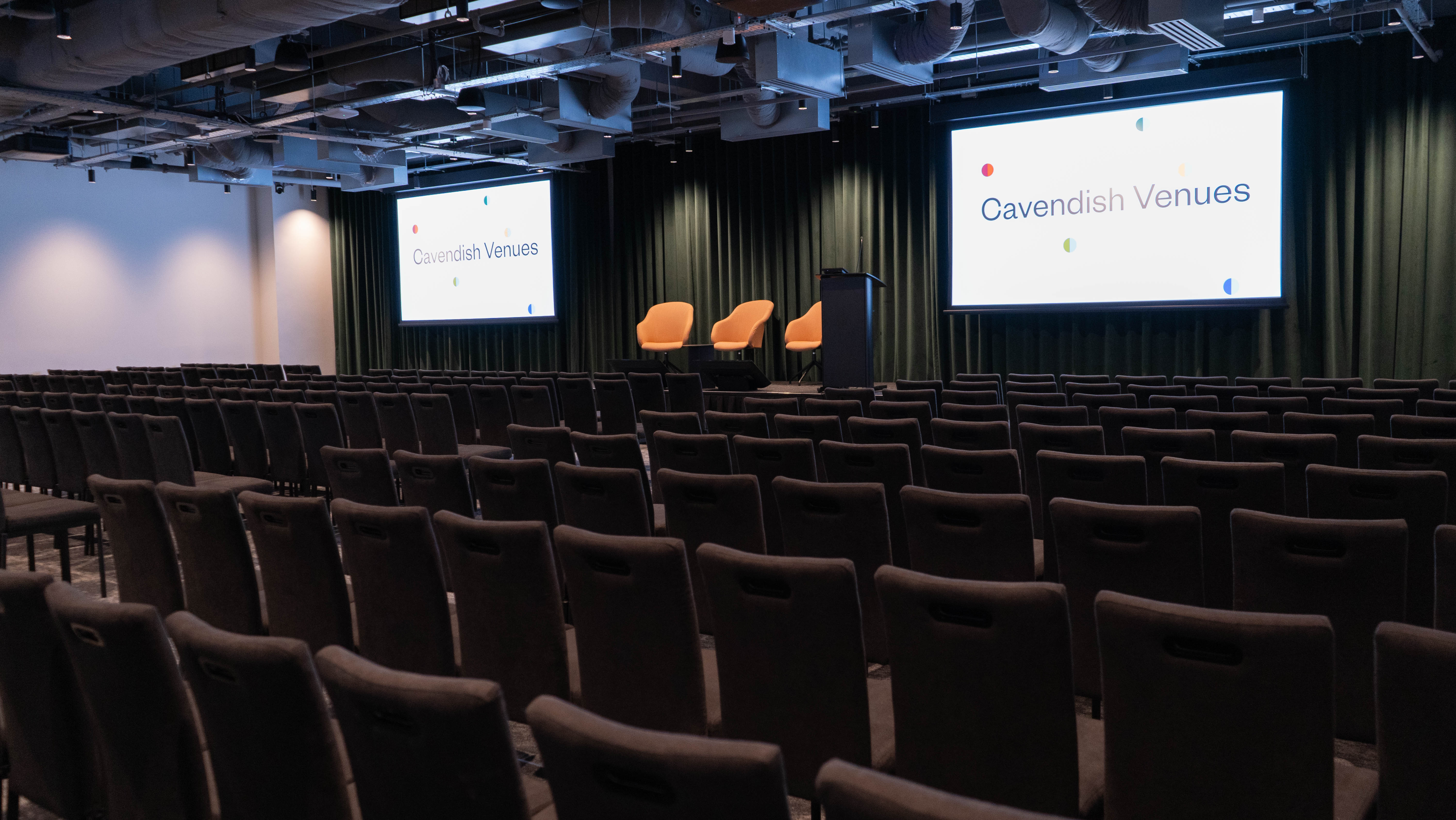 The Minster Forum at The Minster Building set theatre style, ready for a conference