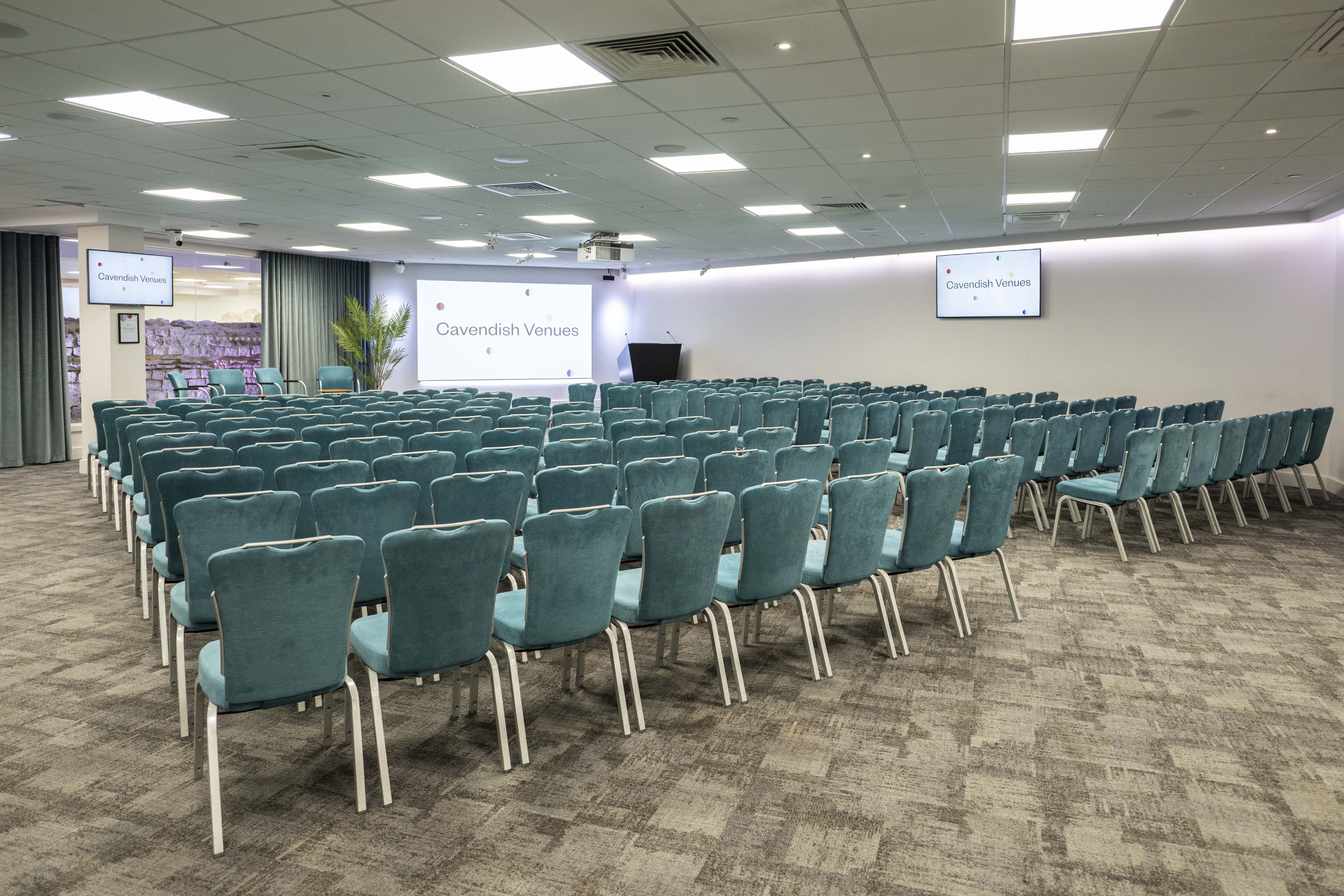 The Ludgate Suite at 1 America Square, set out theatre style