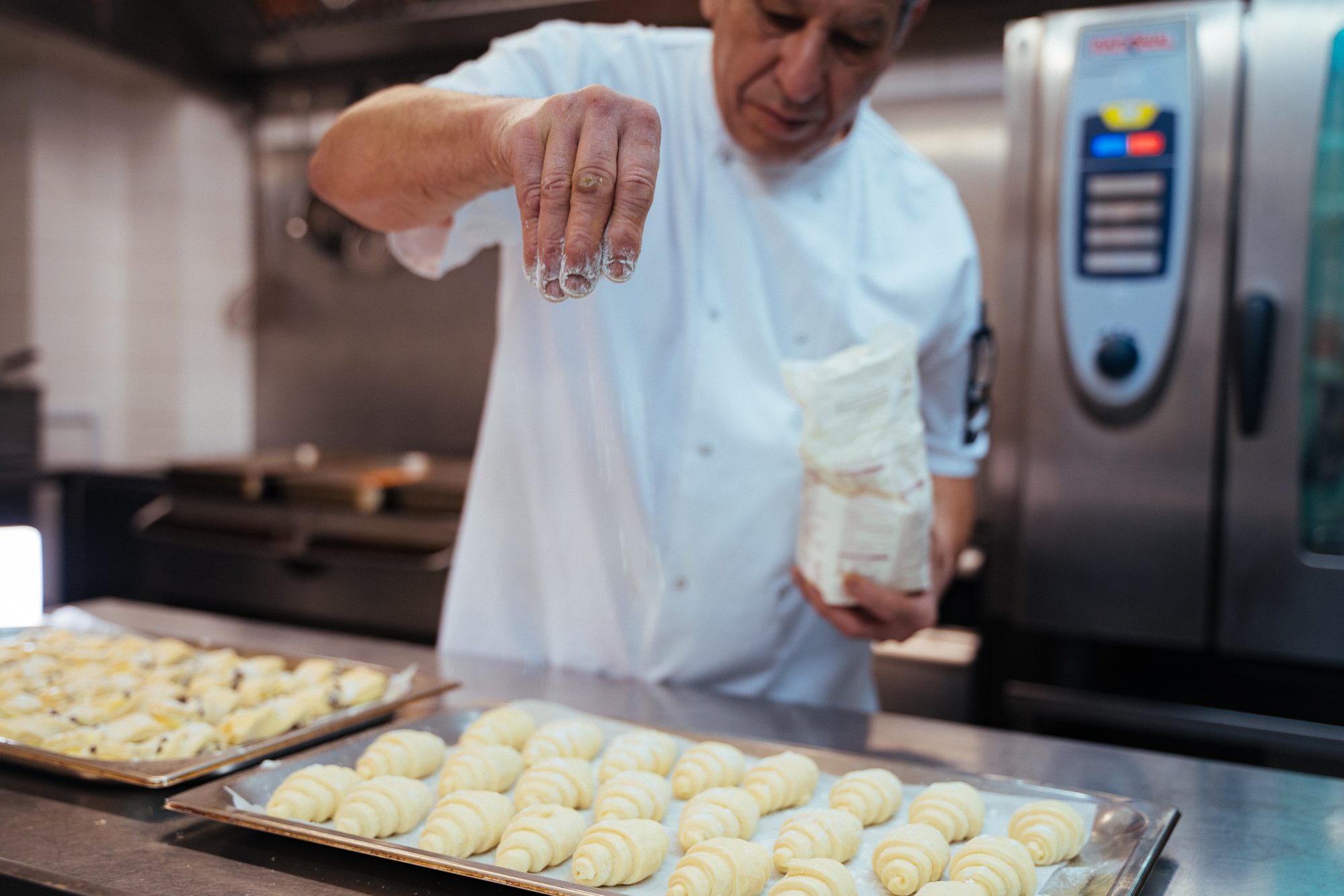 Chef preparing fresh pastries in the Cavendish kitchen