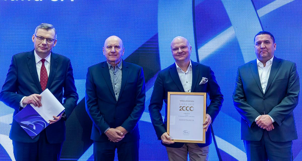 Asseco the leader of IT companies on the "List of 2000" of Rzeczpospolita