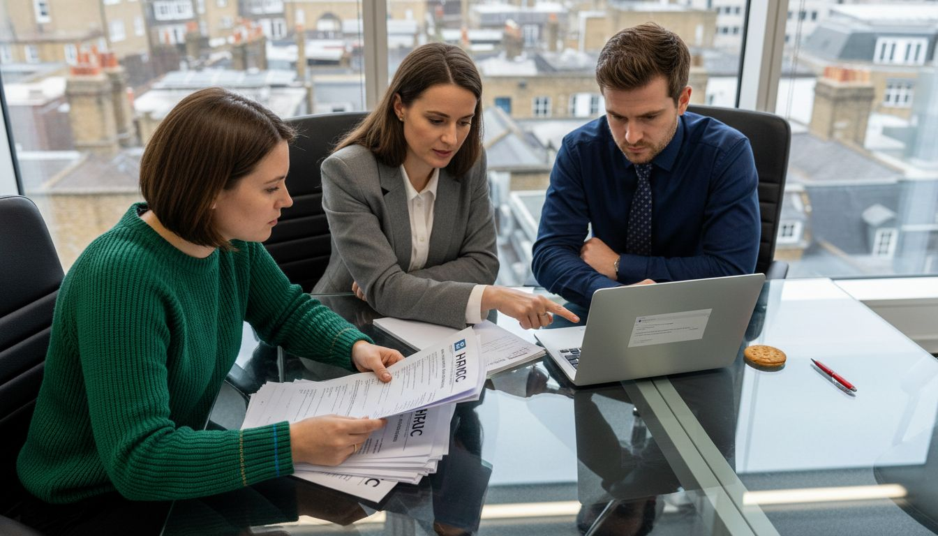 Team reviews HMRC compliance paperwork