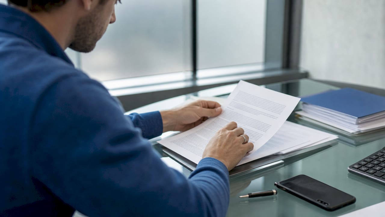 Close-up of hands signing company setup documents