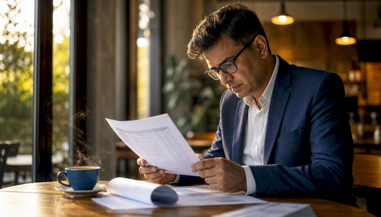 Man checking SME pension eligibility list