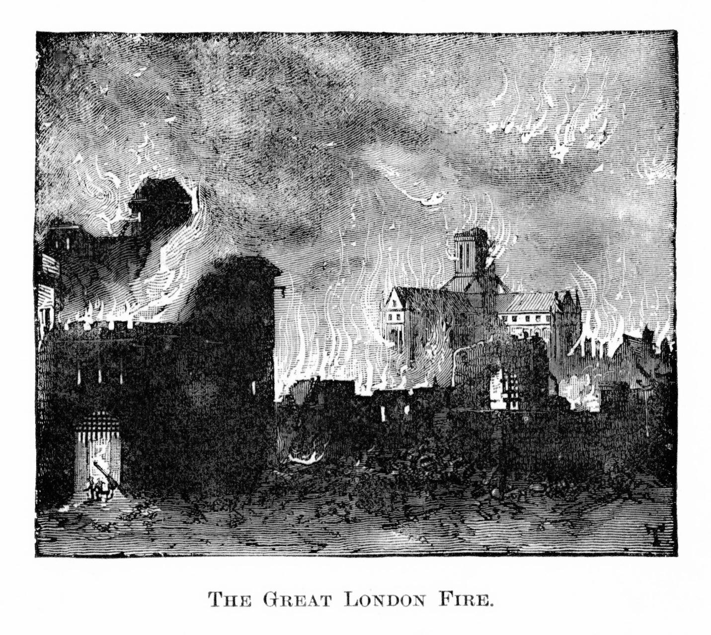 The Great Fire of London, 1666