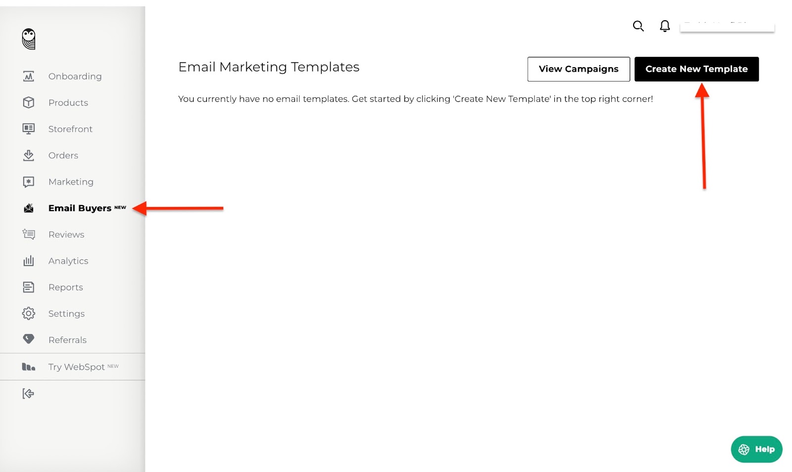 Dashboard for email marketing compaigns