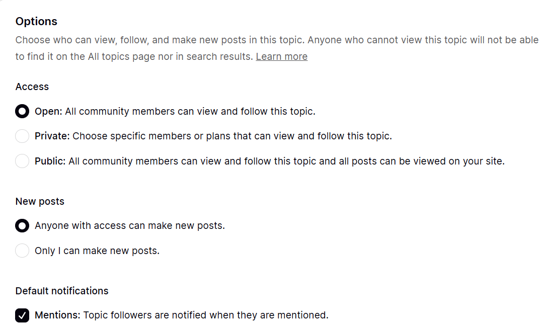 Community settigs for access new posts and default notifications.png