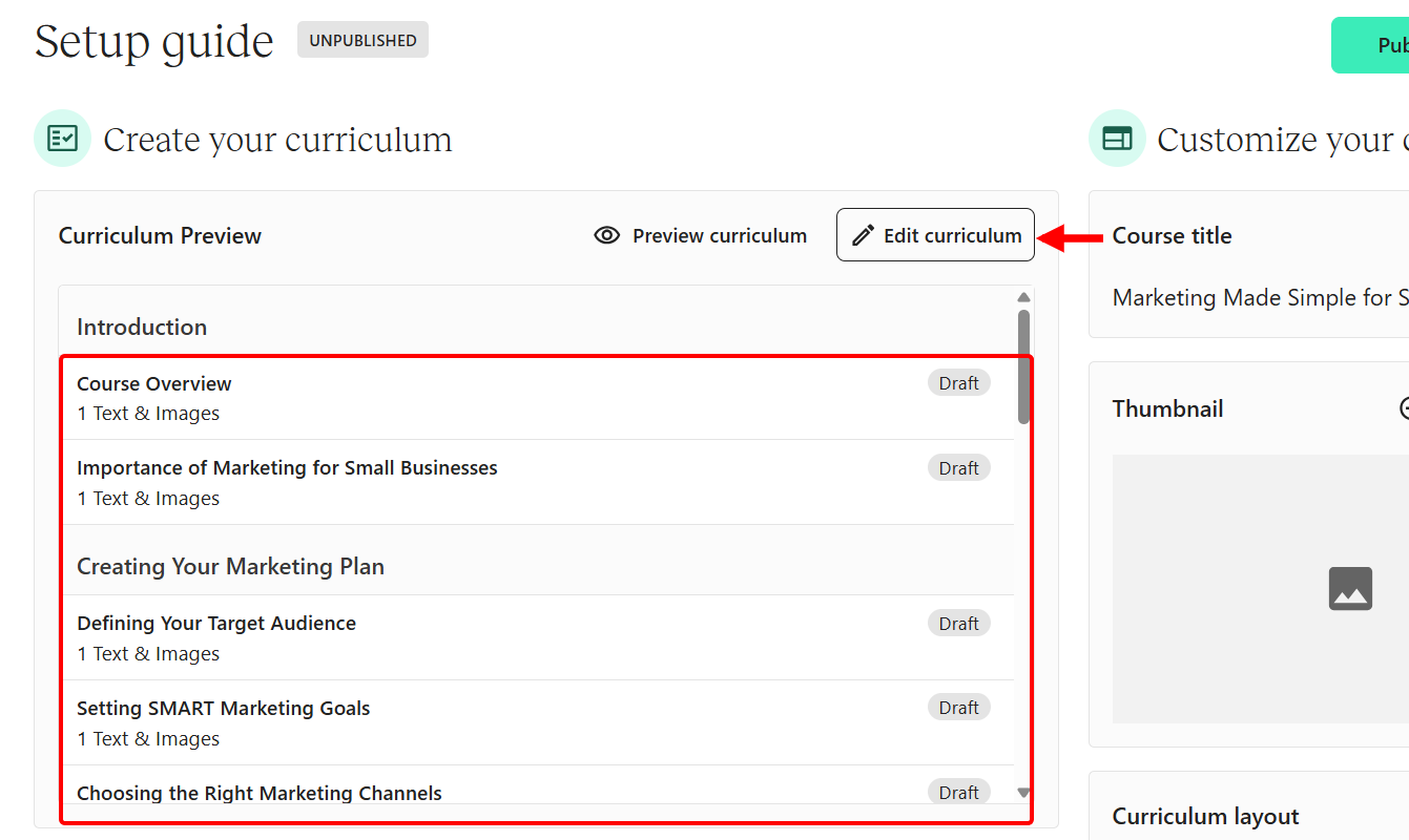 Community posts access and notifications settings