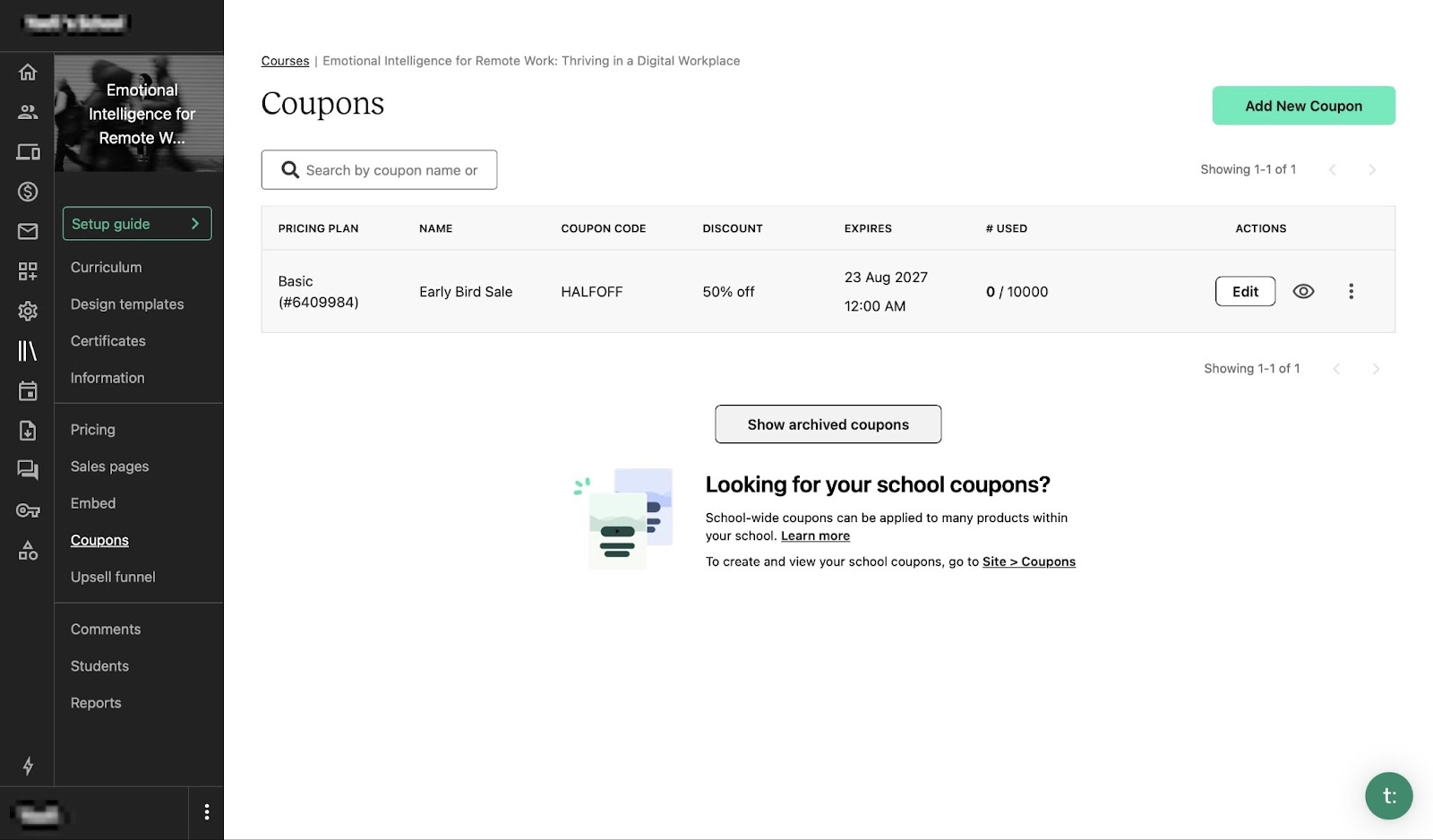 Teachable-best online course platforms